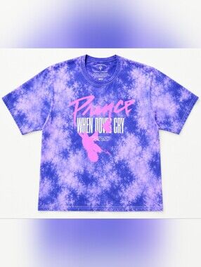 Prince x Fashion Nova When Doves Cry Tie Dye Tee NWT Sz M P2P 19-23 Fits M-L